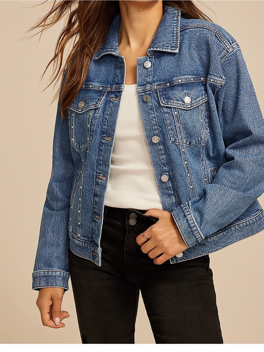 Maurices Light Blue Denim Jacket